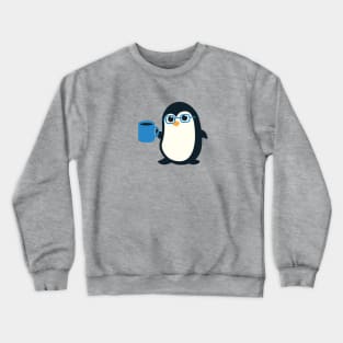 Cute Penguin Nerd Crewneck Sweatshirt